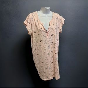 Size M Medium Carole Hochman Sleep Shirt Pajama Top Cute